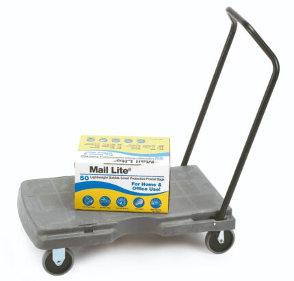 Sanfaro Plastic Platform Trolley – Lightweight Foam Plastic Transport Cart